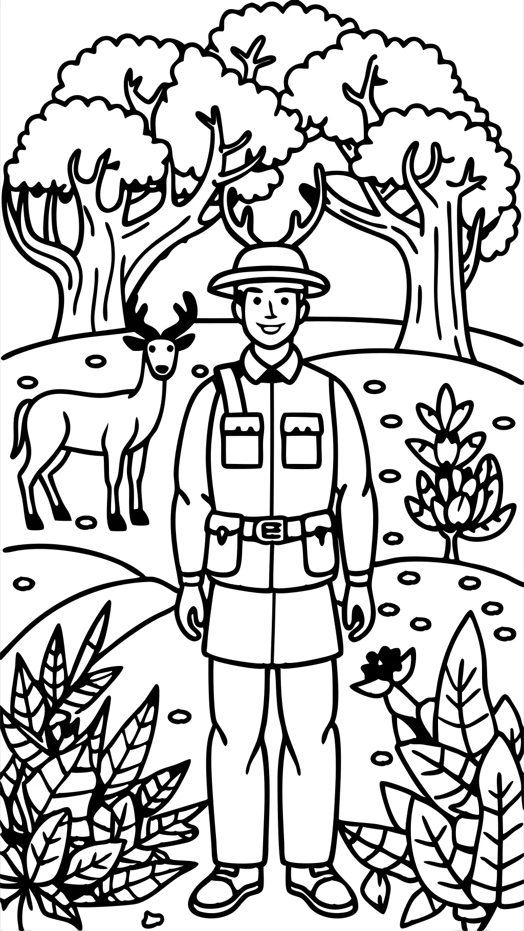 coloriage de chasse